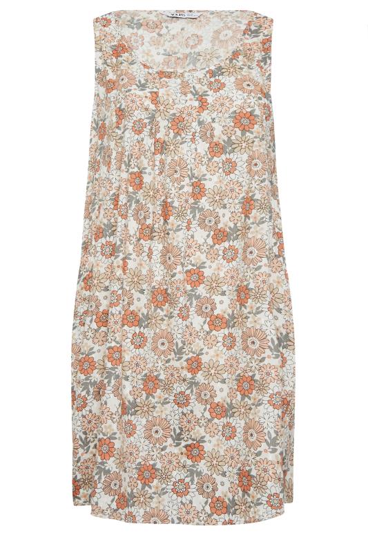 YOURS Plus Size Orange Floral Print Pocket Dress | Yours Clothing 6
