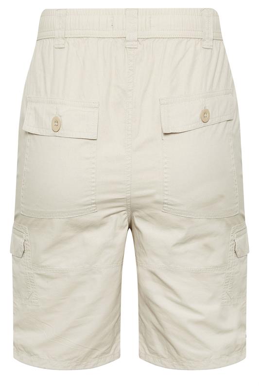 BadRhino Big & Tall Stone Brown Long Length Cargo Shorts | BadRhino 6