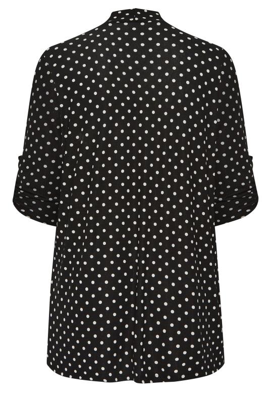 YOURS Curve Plus Size Black Polka Dot Cardigan | Yours Clothing  7