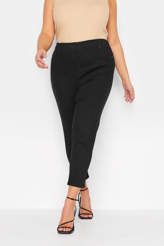  Grande Taille YOURS Curve Black Cropped JENNY Stretch Jeggings