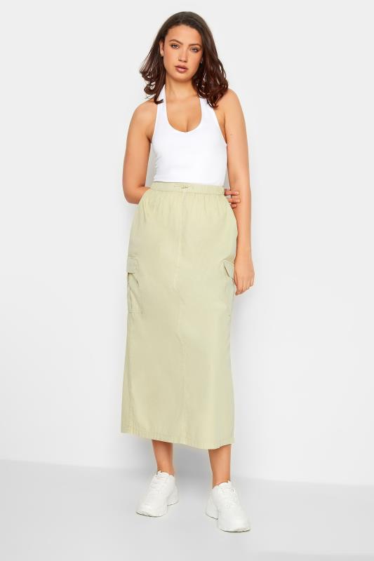 LTS Tall Women's Stone Brown Parachute Maxi Skirt | Long Tall Sally 3