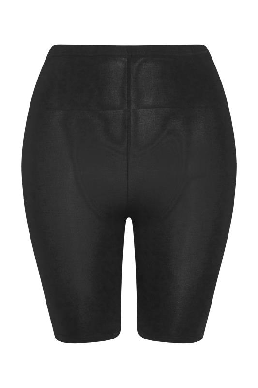 YOURS FOR GOOD Curve Black Cycling Shorts_F.jpg
