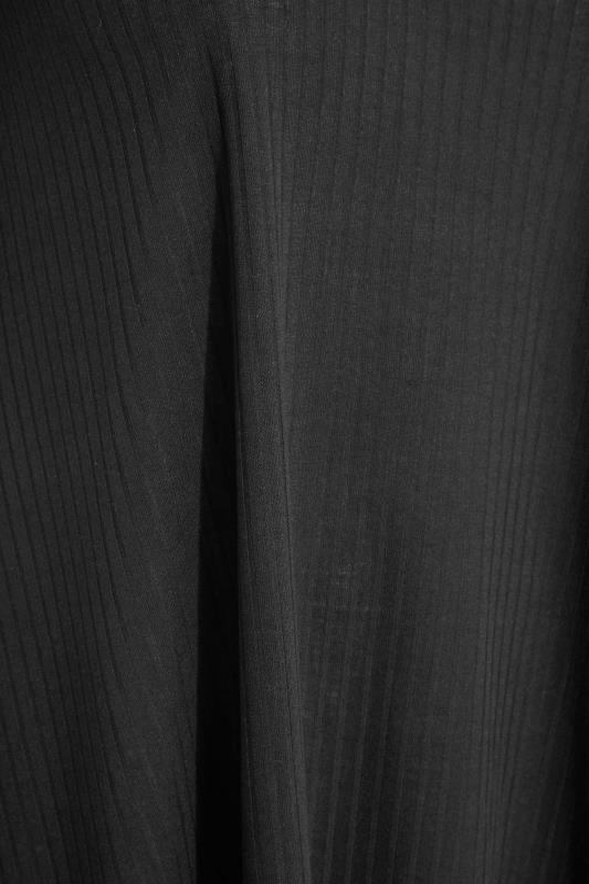 LIMITED COLLECTION Curve Black Split Strap Ribbed Cami Top_Z.jpg