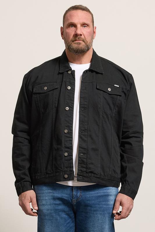 D555 Big & Tall Black Denim Jacket