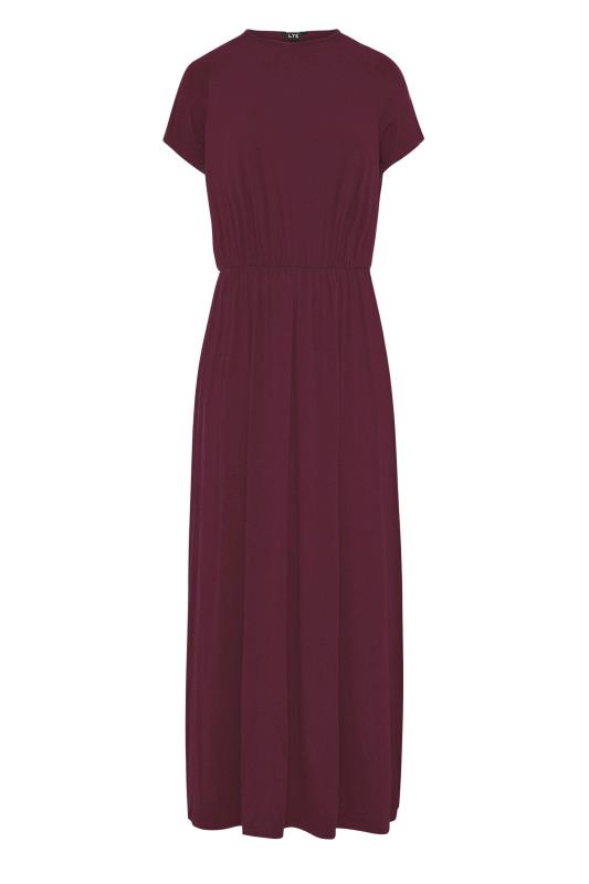 LTS Tall Burgundy Red Pocket Midaxi Dress 6