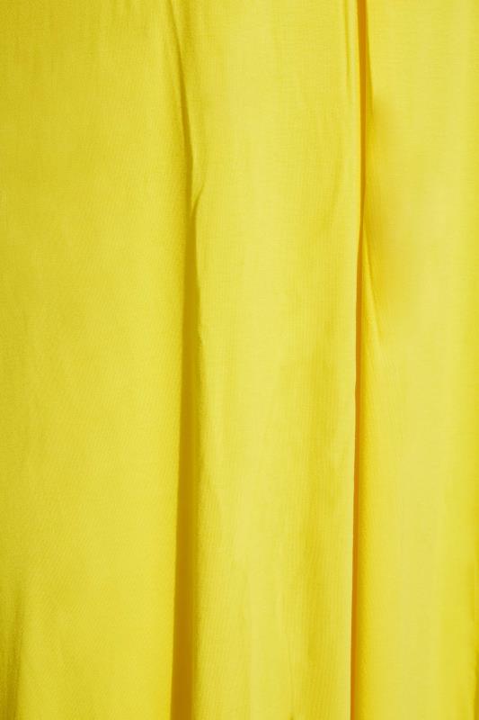 LIMITED COLLECTION Curve Lemon Yellow Pleat Front Maxi Dress_Z.jpg