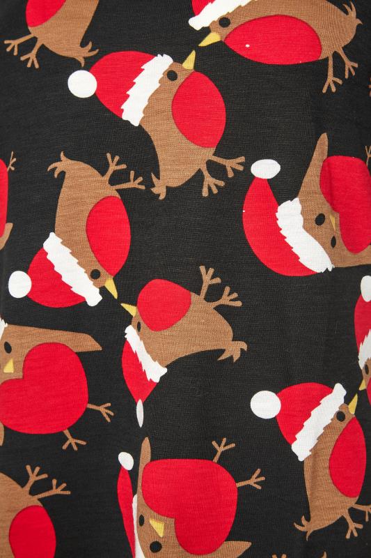 LTS Black Robin Print Christmas Pyjama Set_S.jpg
