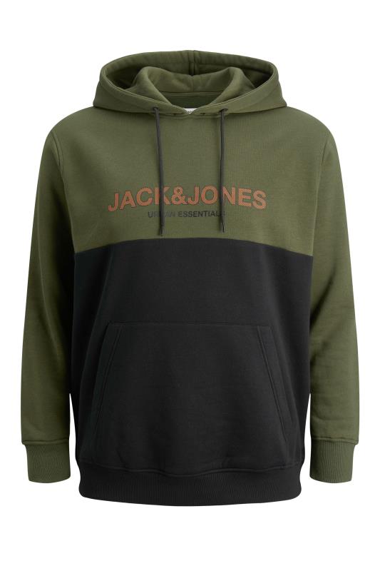 JACK & JONES Green Colour Block Hoodie 2