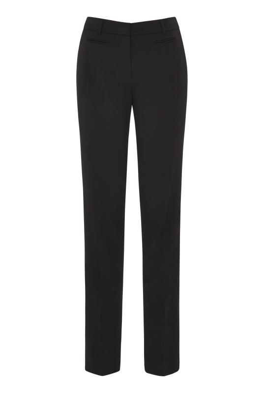 tall slim leg black trousers