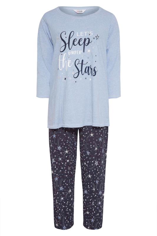 Blue 'Let's Sleep Under The Stars' Pyjama Set_F.jpg