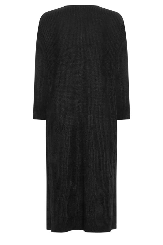 YOURS Plus Size Black Midaxi Knitted Jumper Dress | Yours Clothing 5