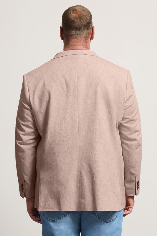 BadRhino Tailoring Big & Tall Rust Orange Linen Blazer | BadRhino 4