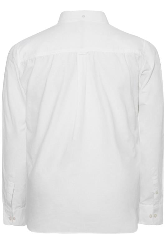 BadRhino Big & Tall White 2 PACK Long Sleeve Oxford Shirts | BadRhino 4