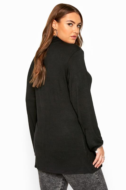 Black Turtleneck Top | Sizes 16-36 | Yours Clothing