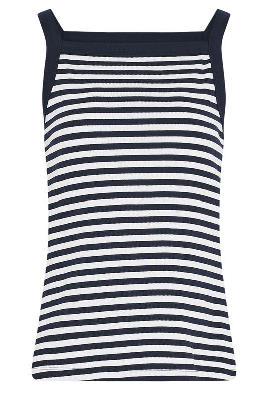 LTS Tall Women's 2 PACK White Stripe High Neck Ribbed Vest | Long Tall Sally 8