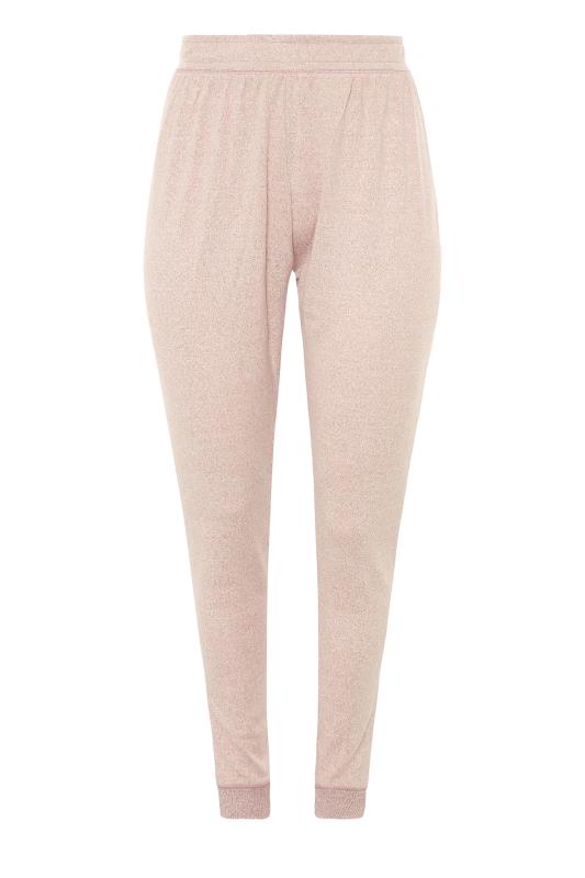 Curve Pink Soft Touch Knitted Lounge Pants_F.jpg
