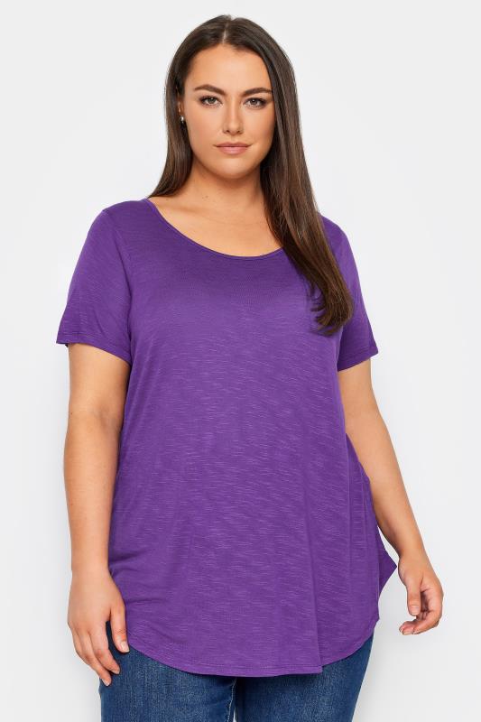  Evans Purple Short Sleeve T-Shirt