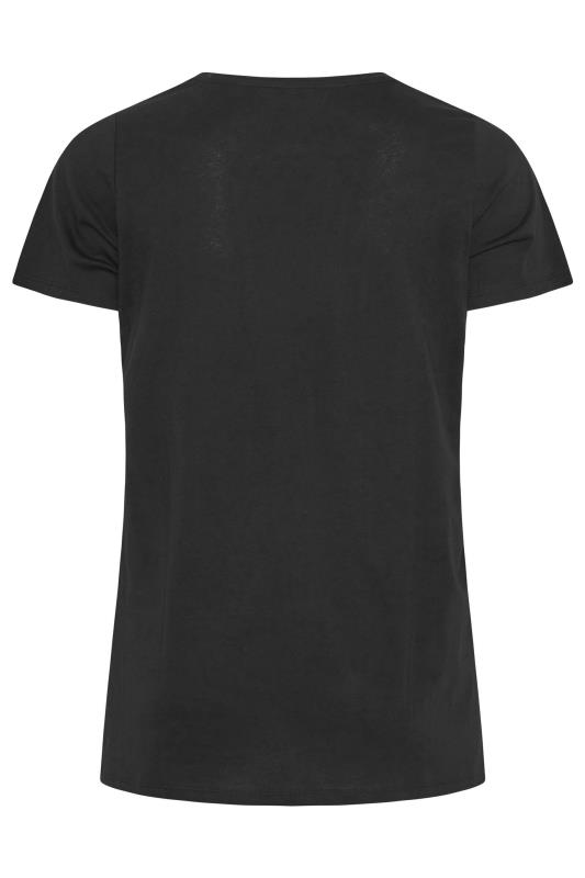 Curve Black 'New York' Printed Slogan T-Shirt 6