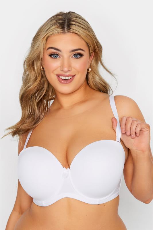 White Moulded Underwired Full Cup Multiway Bra With Removable Straps 2