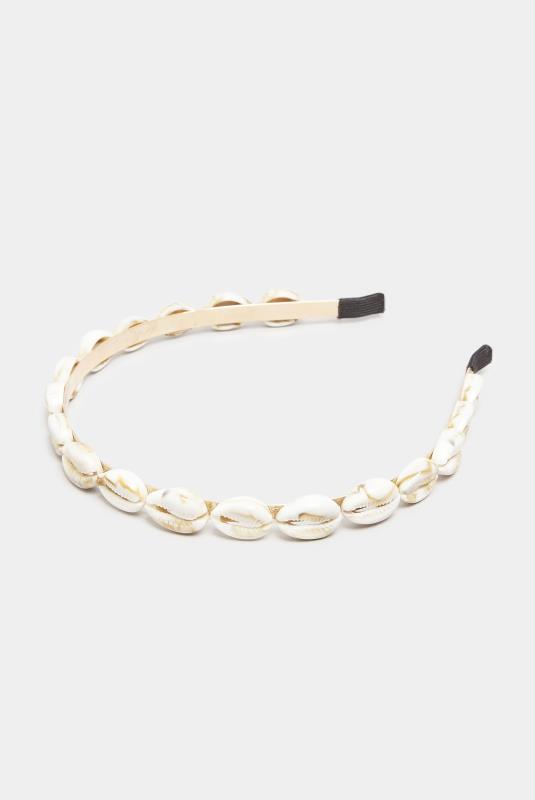 Beige Brown Shell Chain Headband | Yours Clothing  4