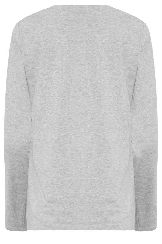 M&Co 2 PACK Grey & Black V-Neck Long Sleeve T-Shirts | M&Co 10