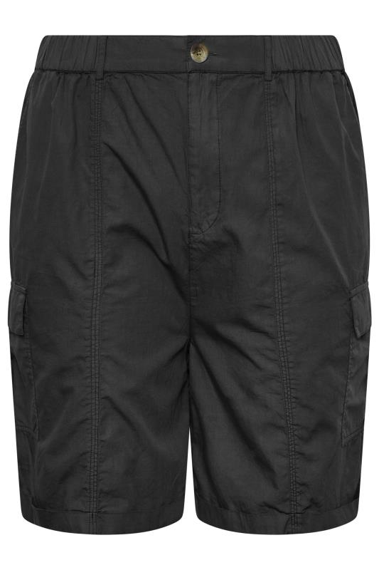 YOURS Plus Size Black Cargo Shorts | Yours Clothing 6