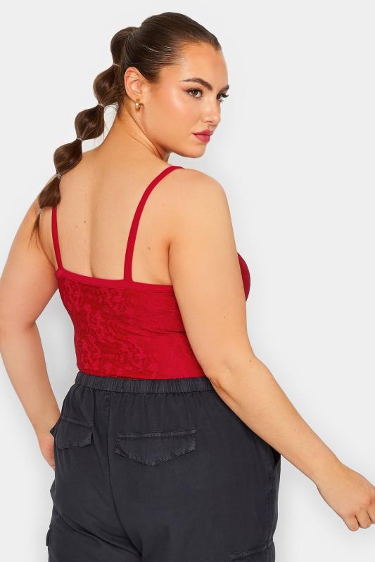 Plus Size LIMITED COLLECTION Red Lace Bodysuit | Yours Clothing 3