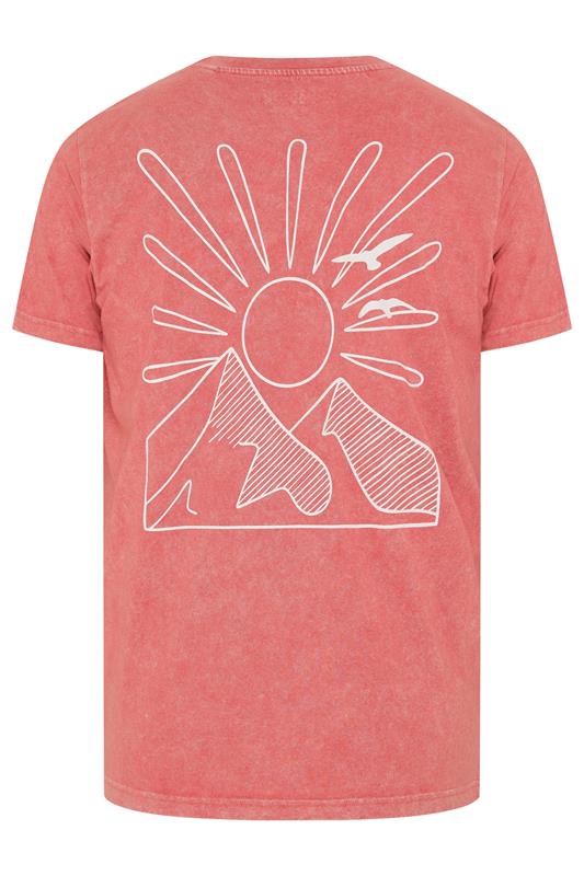 BadRhino Big & Tall Orange Mountain Graphic T-Shirt | BadRhino  7