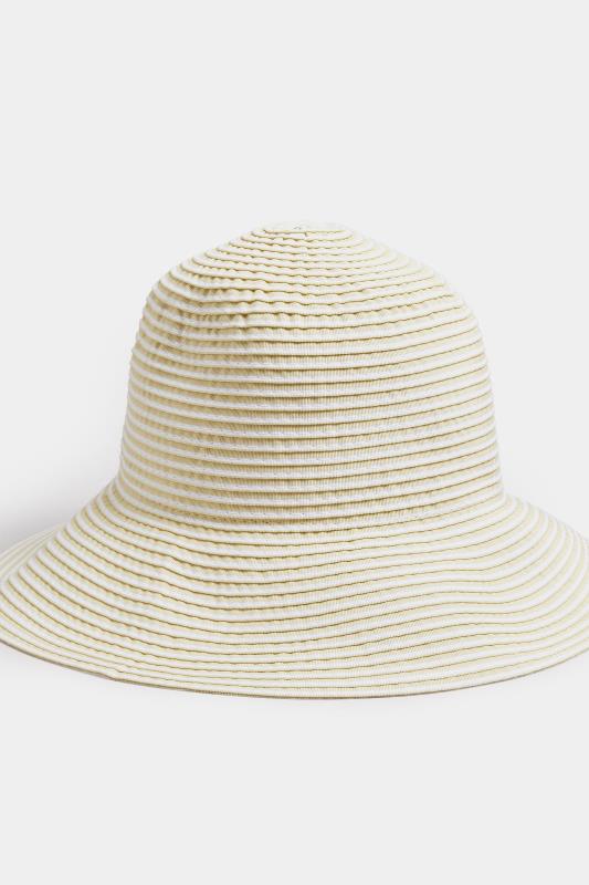 Cream Stitch Detail Bucket Hat | Yours Clothing 4