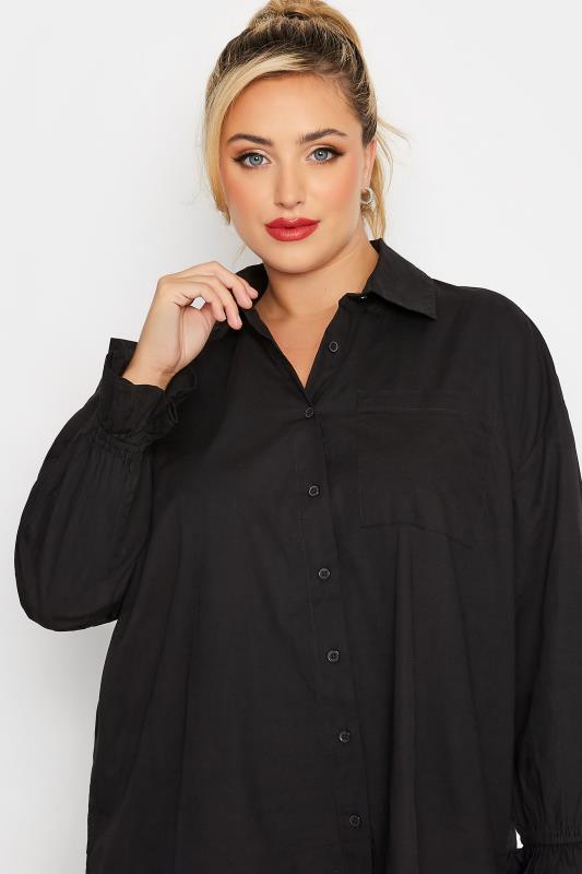 LIMITED COLLECTION Curve Black Frill Shirt 4