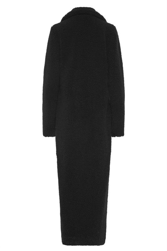 Tall Women's LTS Black Teddy Maxi Coat | Long Tall Sally 8