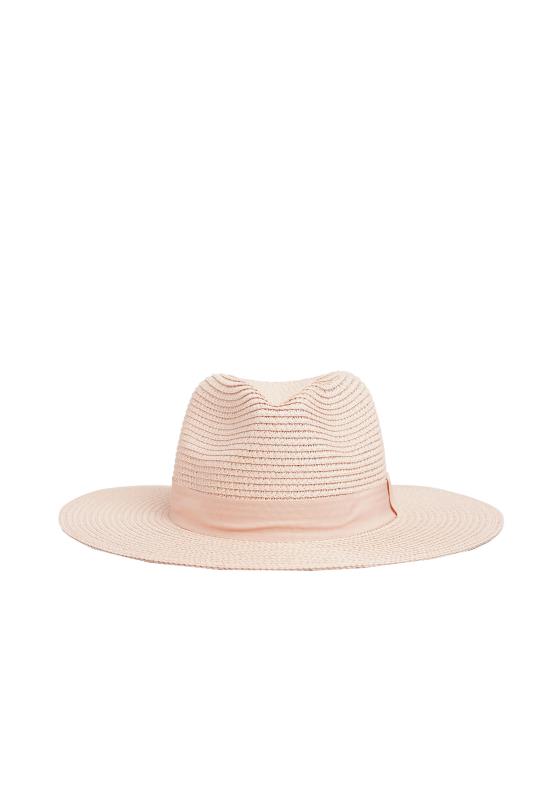Pink Straw Fedora Hat 5