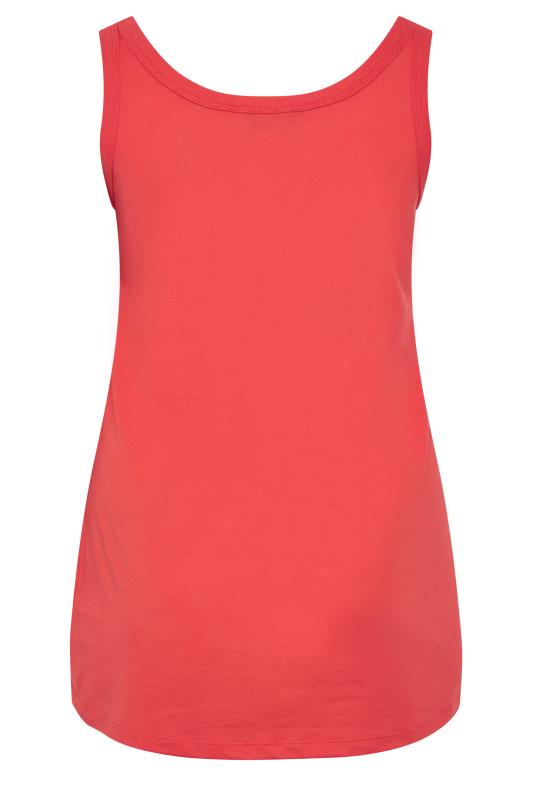 YOURS Plus Size Curve Red Essential Vest Top | Yours Clothing  6