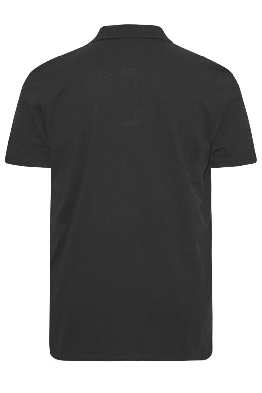 U.S. POLO ASSN. Big & Tall Black Pique Polo Shirt 4