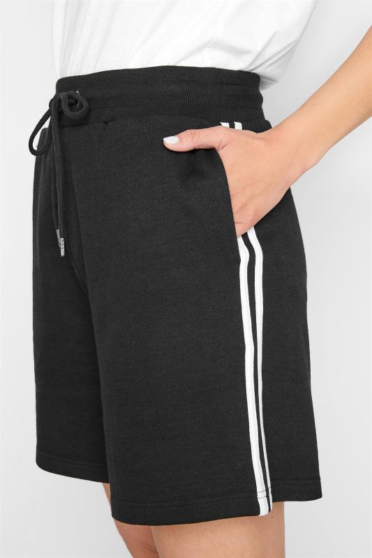 LTS Tall Black Side Stripe Sweat Shorts 3