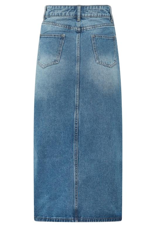 PixieGirl Blue Denim Midi Skirt | PixieGirl 5