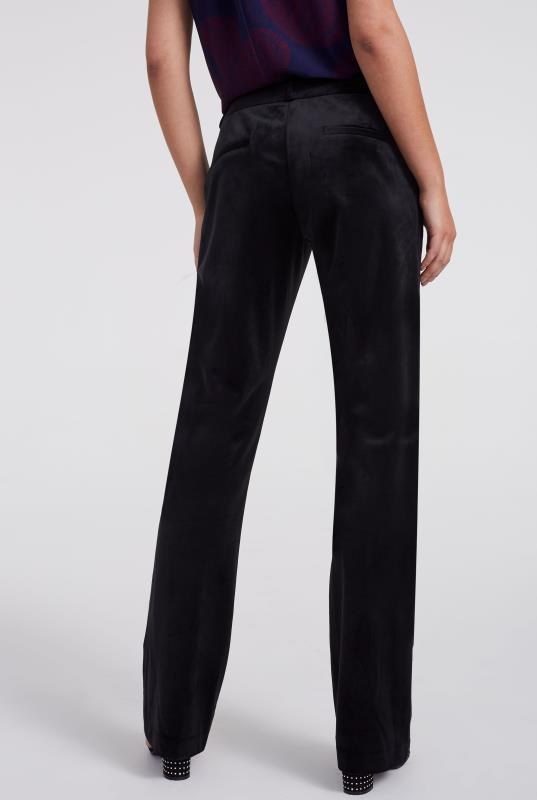 velvet black trousers