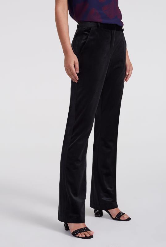 black velvet bootcut pants