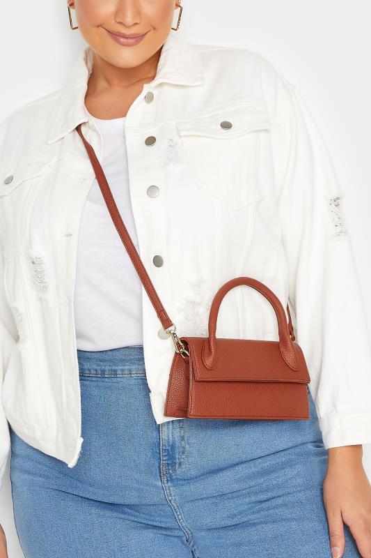 Rust Orange Top Handle Crossbody Bag | Yours Clothing  1