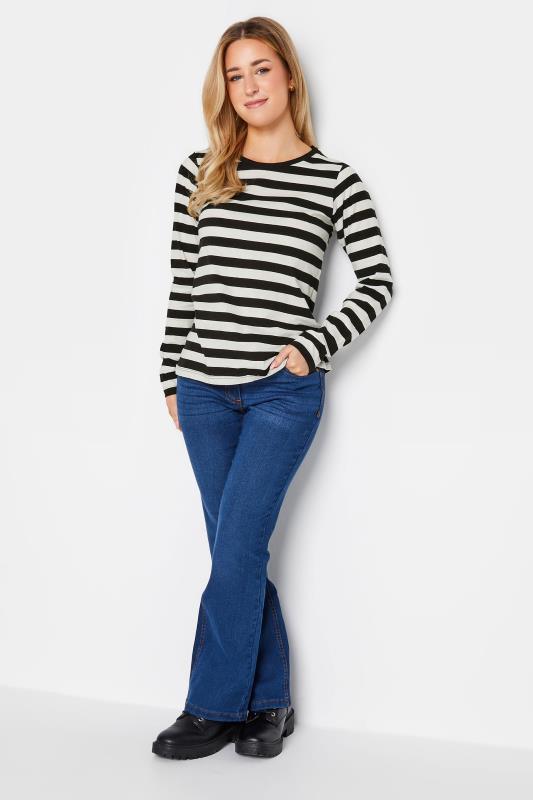 2 PACK Petite Black Stripe Long Sleeve T-Shirt | PixieGirl 3
