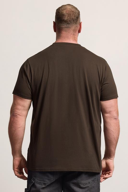 BadRhino Big & Tall Brown 'Vintage Parts' Graphic T-Shirt | BadRhino 2