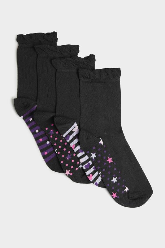 4 PACK Black Stars & Stripes Footbed Ankle Socks_C.jpg