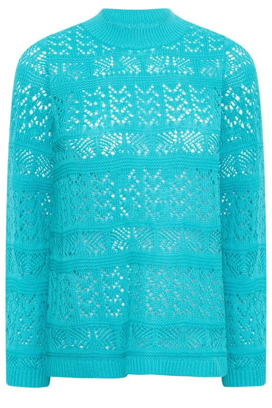 Petite Light Blue Crochet Top | PixieGirl 6
