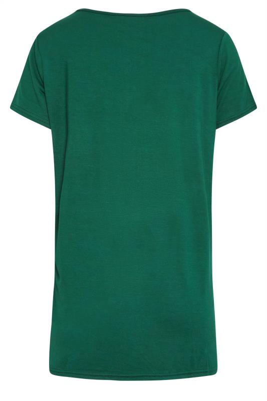 LTS Tall Women's Dark Green V-Neck T-Shirt | Long Tall Sally 6