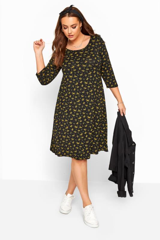 Plus Size Dresses With Sleeves | Long Sleeve Dresses | Yours Clothing ...