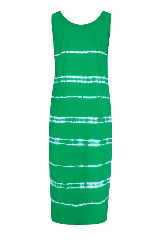 Curve Green Tie Dye Maxi Dress 6