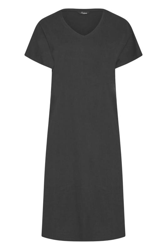LIMITED COLLECTION Curve Black Side Split Midaxi T-Shirt Dress_X.jpg
