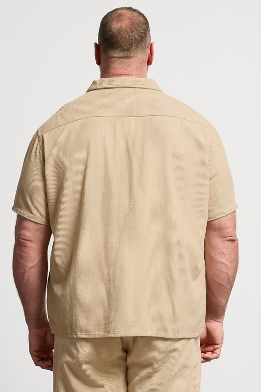 BadRhino Big & Tall Natural Brown Corduroy Overshirt | BadRhino 2