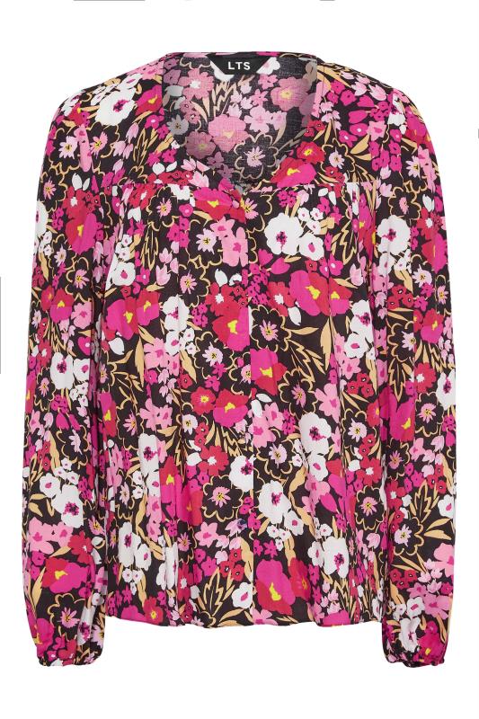 Tall Women's LTS Pink Floral Print Shirt | Long Tall Sally  6