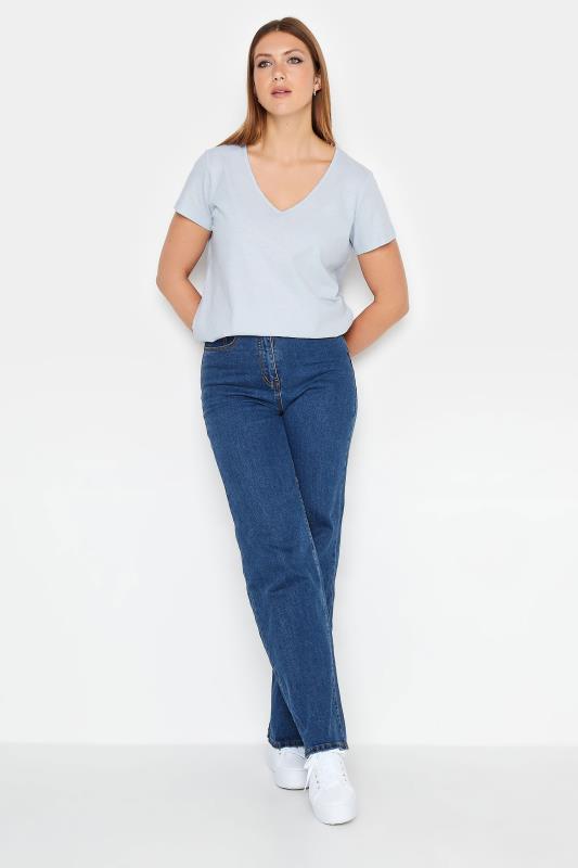 LTS Tall Womens Light Blue Short Sleeve T-Shirt | Long Tall Sally  2